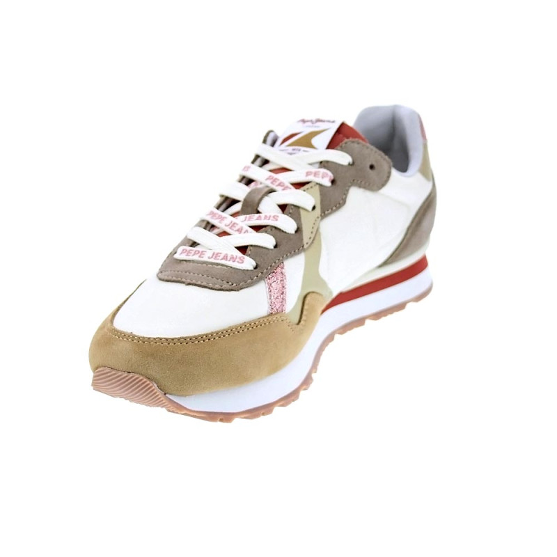 Zapatillas Pepe Jeans zapatos Mujer modelo Brit Print Beige 