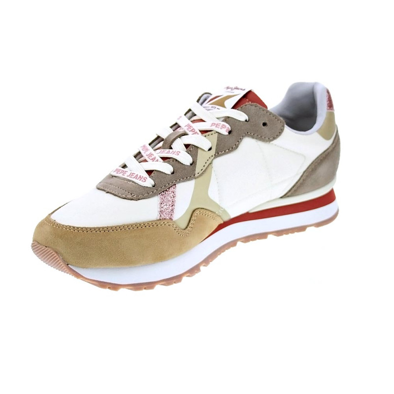 Zapatillas Pepe Jeans zapatos Mujer modelo Brit Print Beige 