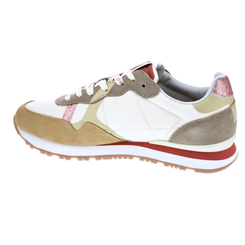 Zapatillas Pepe Jeans zapatos Mujer modelo Brit Print Beige 