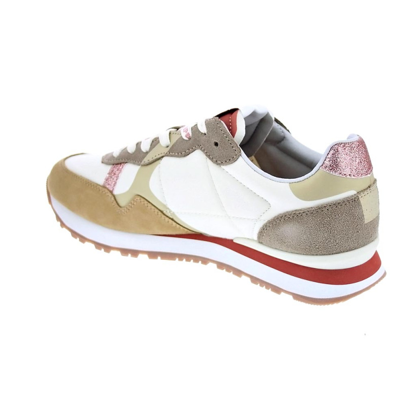 Zapatillas Pepe Jeans zapatos Mujer modelo Brit Print Beige 