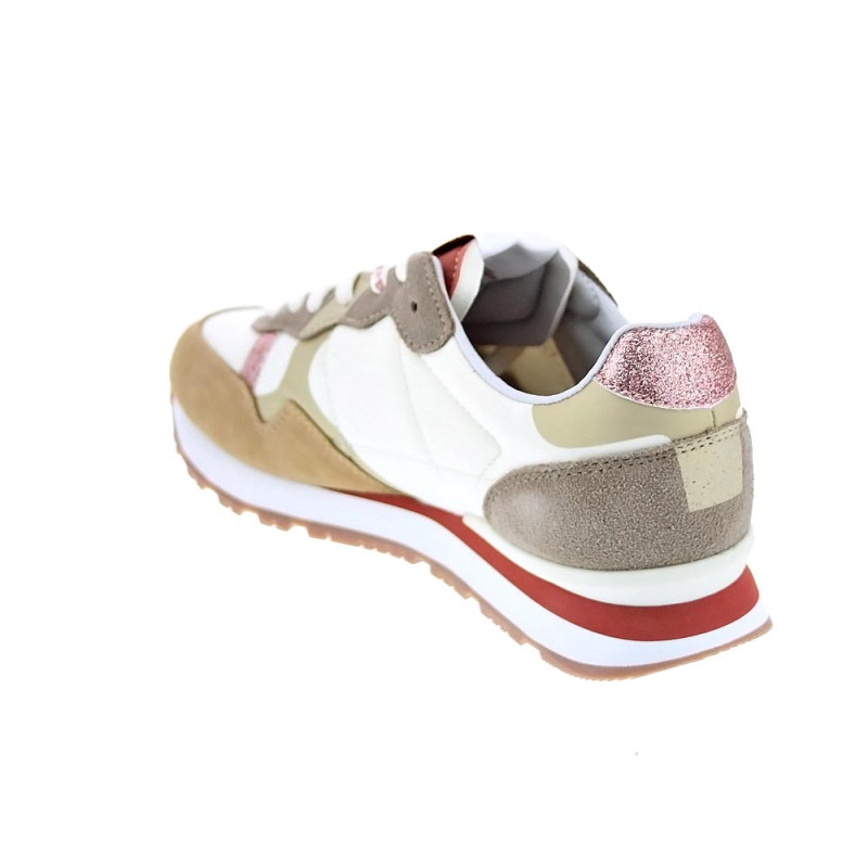 Zapatillas Pepe Jeans zapatos Mujer modelo Brit Print Beige 