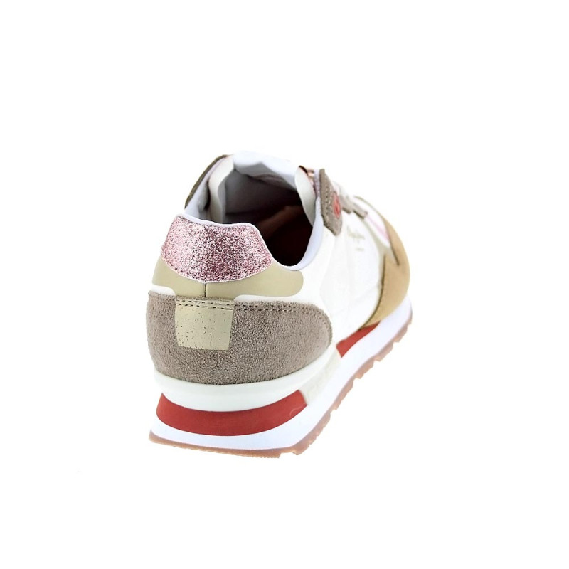 Zapatillas Pepe Jeans zapatos Mujer modelo Brit Print Beige 