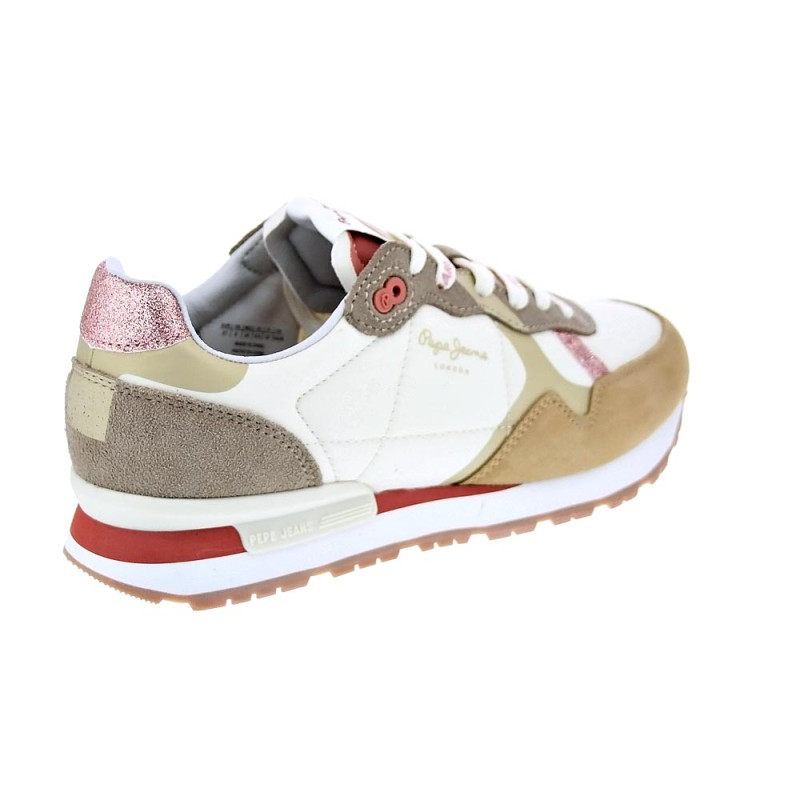 Zapatillas Pepe Jeans zapatos Mujer modelo Brit Print Beige 