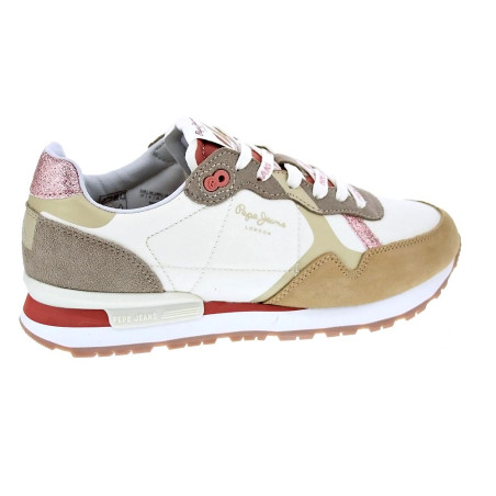 Zapatillas Pepe Jeans zapatos Mujer modelo Brit Print Beige 