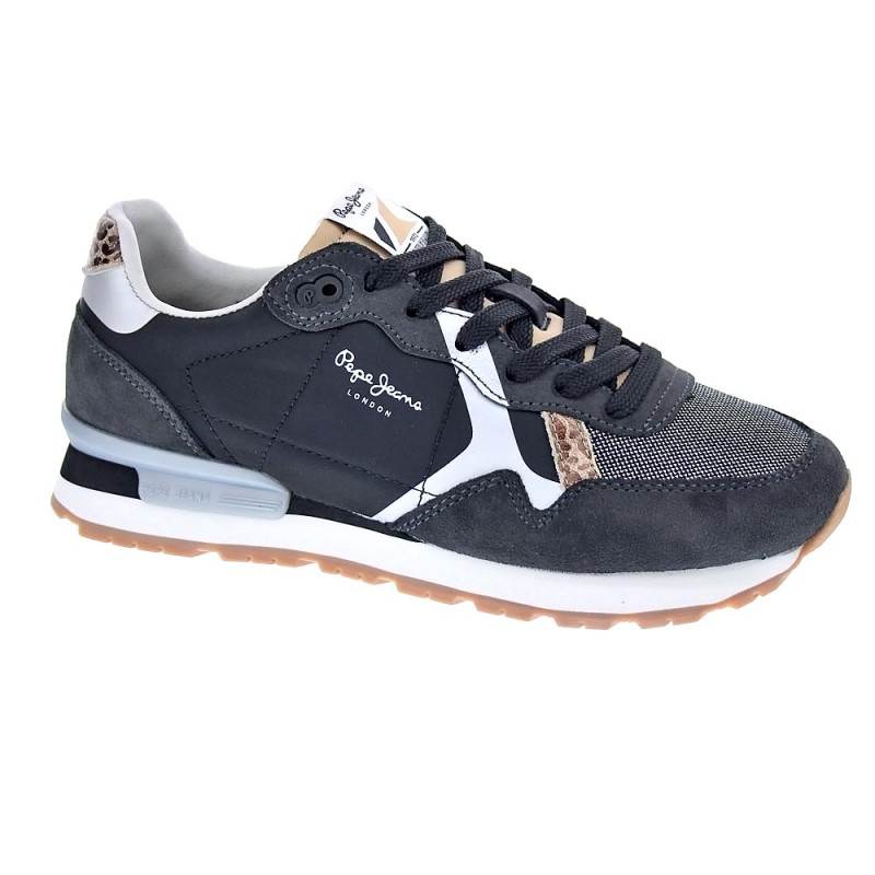 Zapatillas Pepe Jeans zapatos Mujer modelo Brit Print Negro 