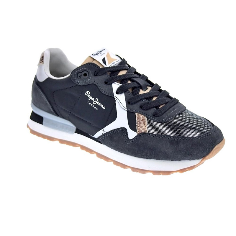 Zapatillas Pepe Jeans zapatos Mujer modelo Brit Print Negro 