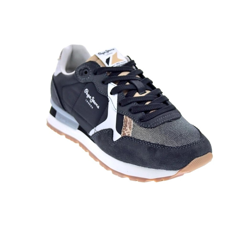 Zapatillas Pepe Jeans zapatos Mujer modelo Brit Print Negro 