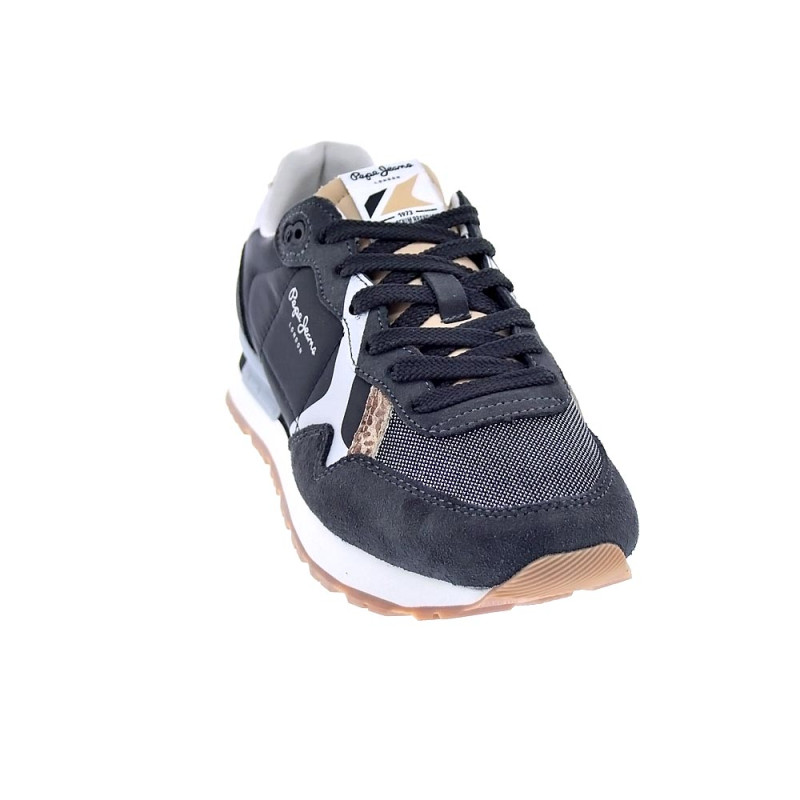 Zapatillas Pepe Jeans zapatos Mujer modelo Brit Print Negro 