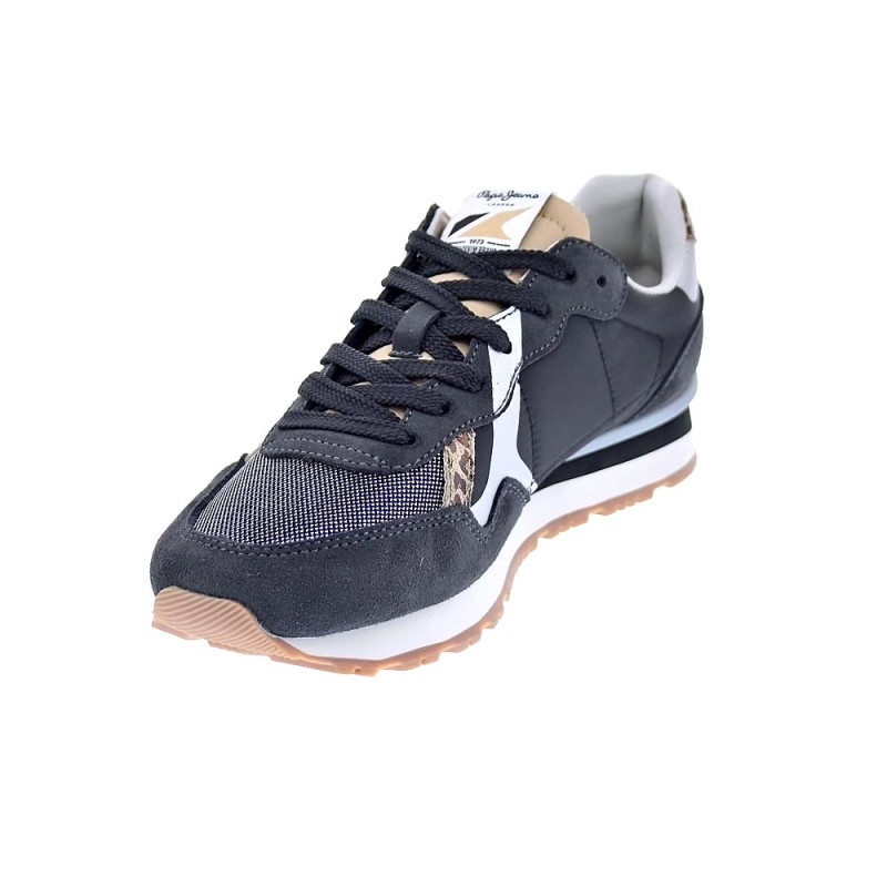 Zapatillas Pepe Jeans zapatos Mujer modelo Brit Print Negro 