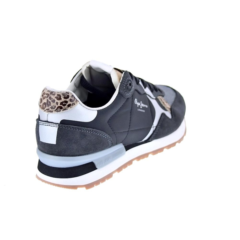 Zapatillas Pepe Jeans zapatos Mujer modelo Brit Print Negro 