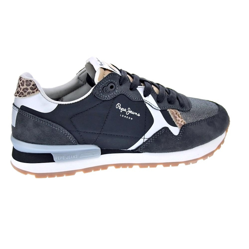 Zapatillas Pepe Jeans zapatos Mujer modelo Brit Print Negro 