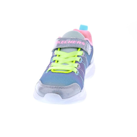 Zapatillas Skechers zapatos Niña modelo Snap Plata Velcro