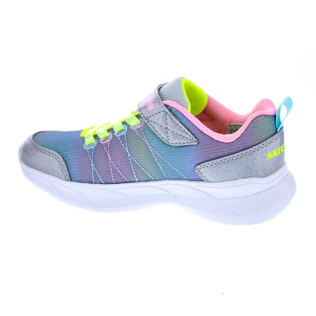 Zapatillas Skechers zapatos Niña modelo Snap Plata Velcro