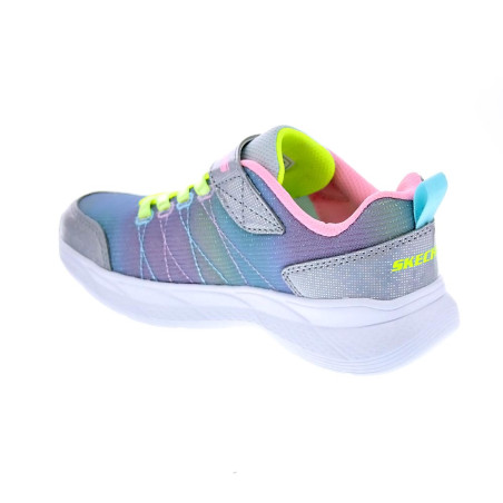 Zapatillas Skechers zapatos Niña modelo Snap Plata Velcro