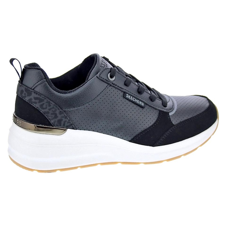 Zapatillas Skechers zapatos Mujer modelo Billion Negro 