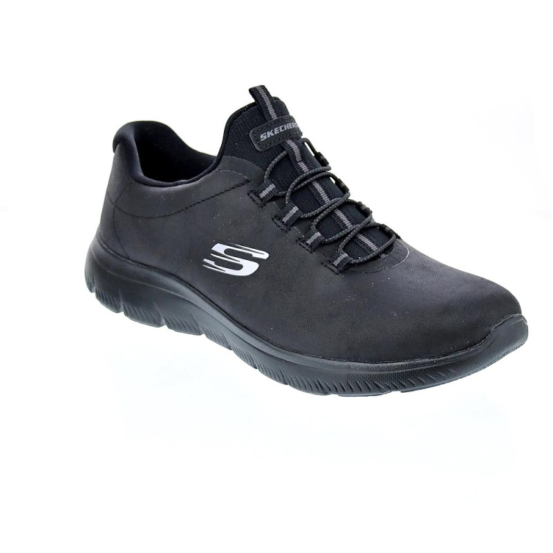 Zapatillas Skechers zapatos Mujer modelo Summits Negro Elástico