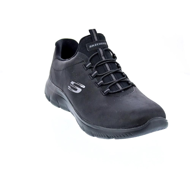 Zapatillas Skechers zapatos Mujer modelo Summits Negro Elástico