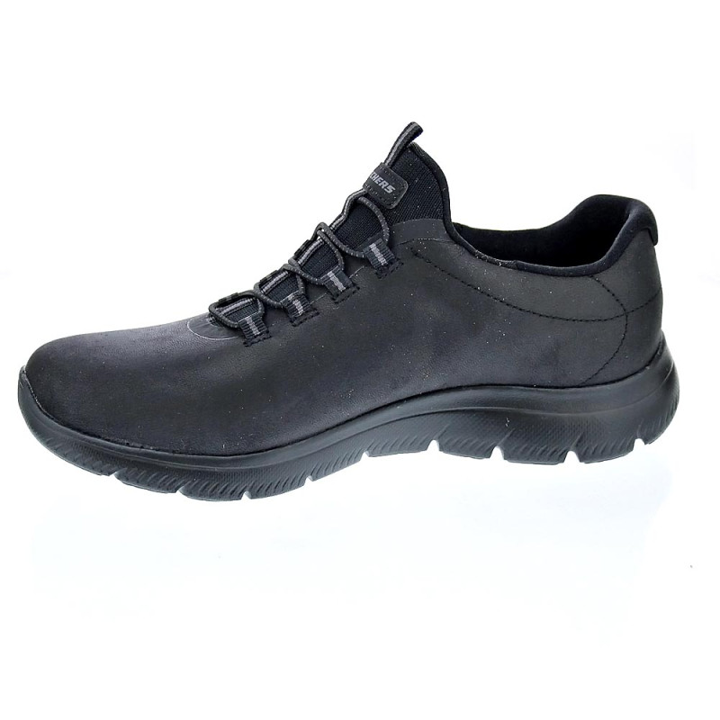 Zapatillas Skechers zapatos Mujer modelo Summits Negro Elástico