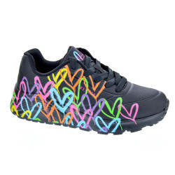 Zapatillas Skechers zapatos Niña modelo Street Negro  2