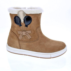 Botines Geox zapatos Niña modelo Trottola Beige  2