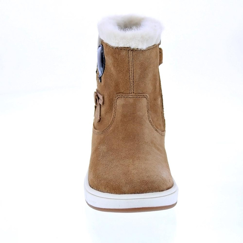 Botines Geox zapatos Niña modelo Trottola Beige 