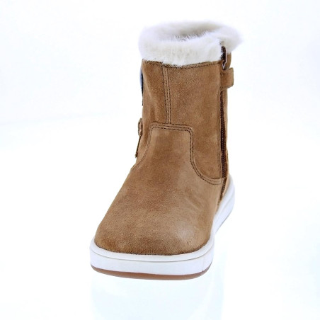 Botines Geox zapatos Niña modelo Trottola Beige 