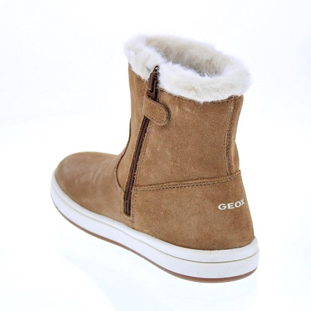 Botines Geox zapatos Niña modelo Trottola Beige 