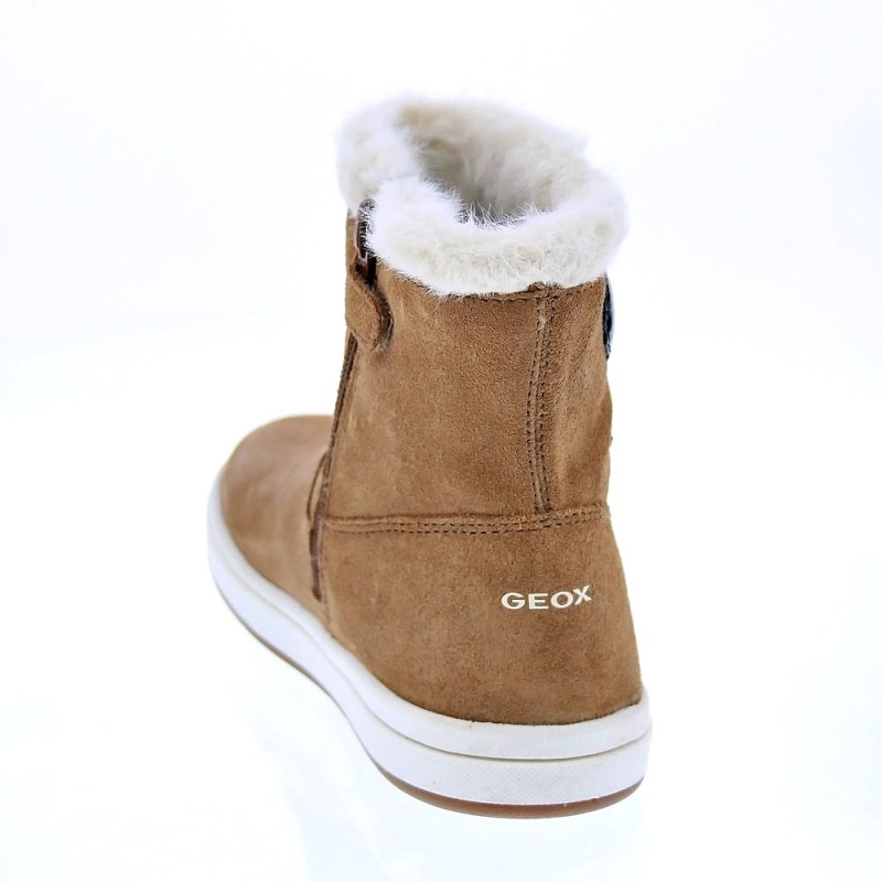 Botines Geox zapatos Niña modelo Trottola Beige 