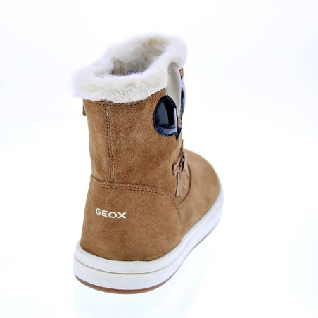 Botines Geox zapatos Niña modelo Trottola Beige 