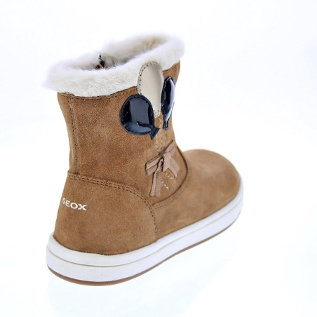 Botines Geox zapatos Niña modelo Trottola Beige 