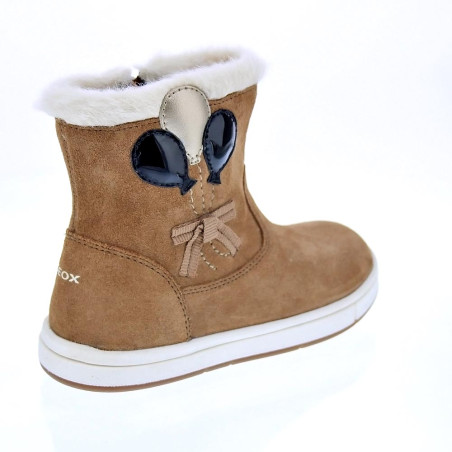 Botines Geox zapatos Niña modelo Trottola Beige 