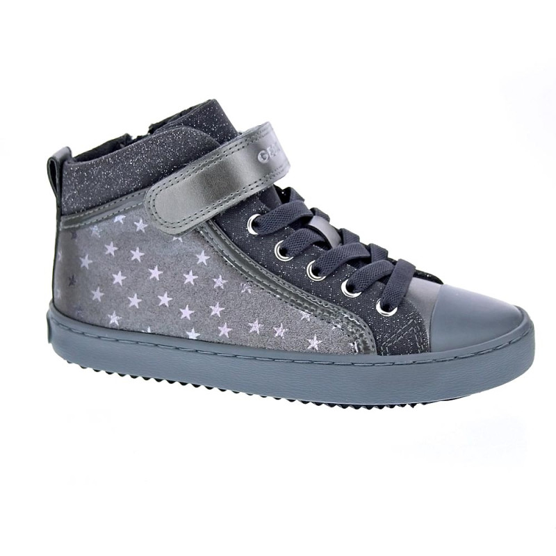 Zapatillas botas Geox zapatos Niña modelo Kalispera Gris Elástico