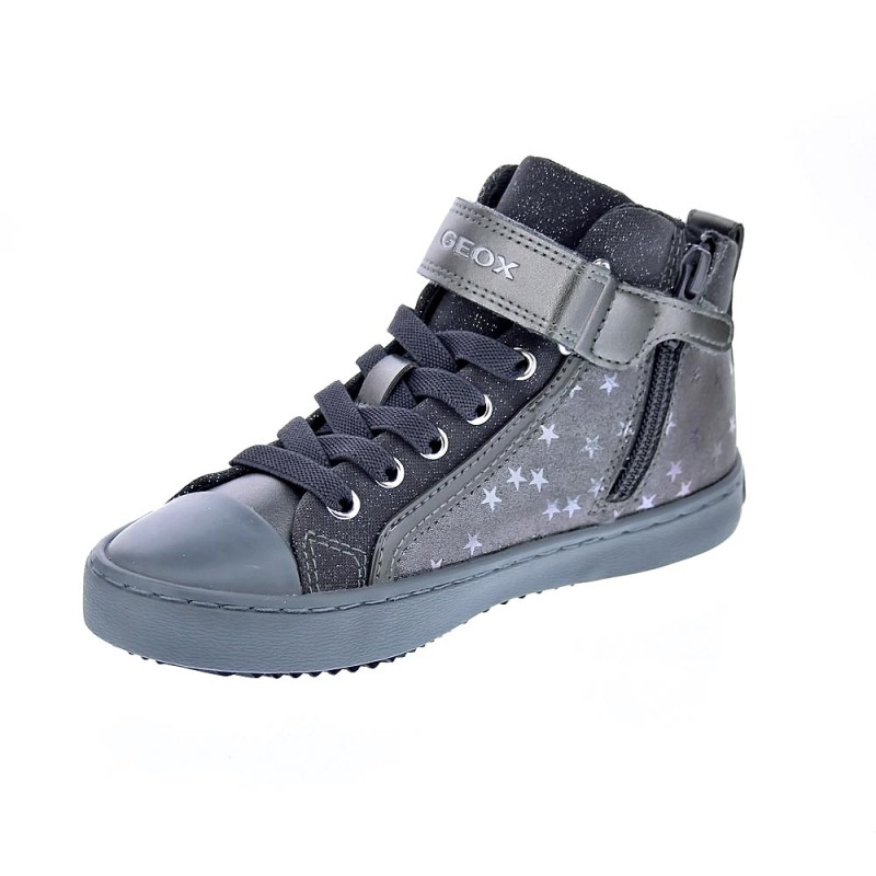 Zapatillas botas Geox zapatos Niña modelo Kalispera Gris Elástico