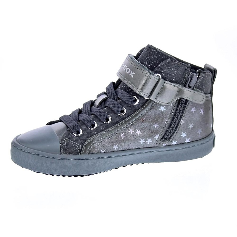 Zapatillas botas Geox zapatos Niña modelo Kalispera Gris Elástico
