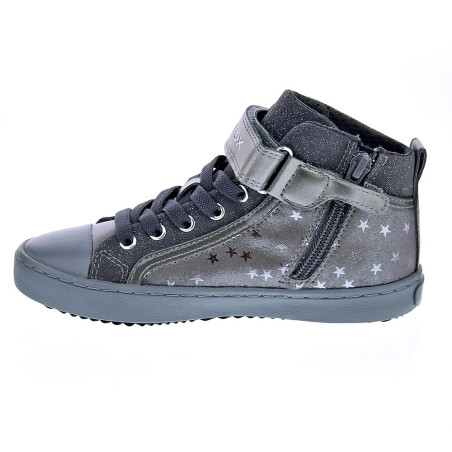 Zapatillas botas Geox zapatos Niña modelo Kalispera Gris Elástico