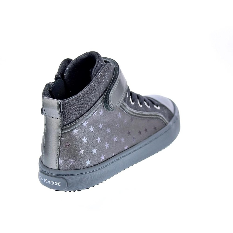 Zapatillas botas Geox zapatos Niña modelo Kalispera Gris Elástico