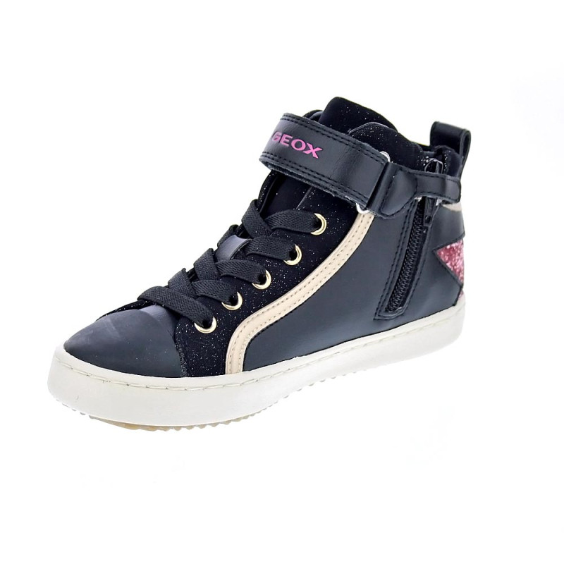 Zapatillas botas Geox zapatos Niña modelo Kalispera Negro 