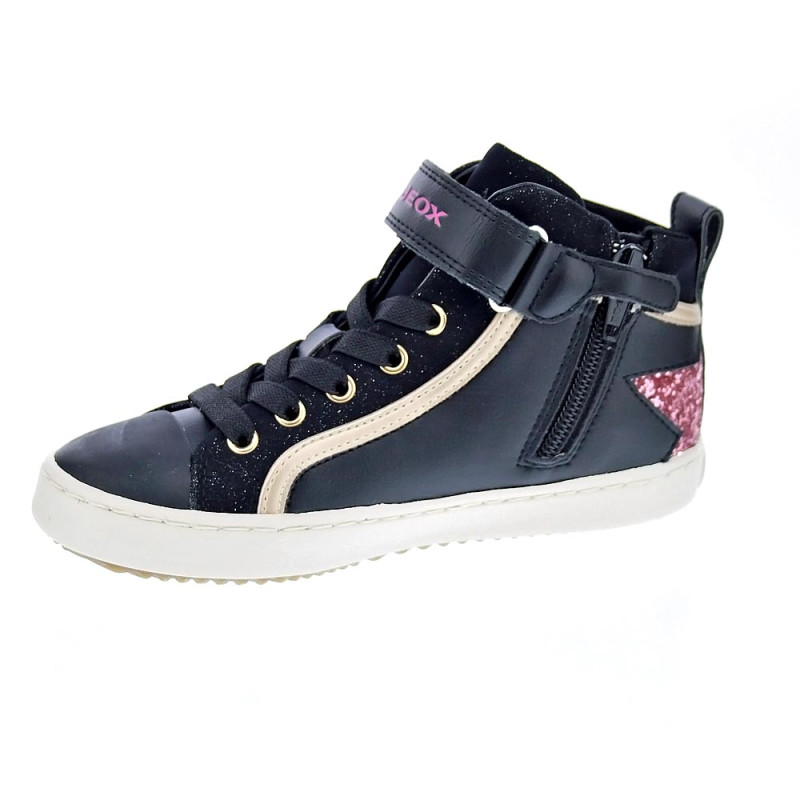 Zapatillas botas Geox zapatos Niña modelo Kalispera Negro 