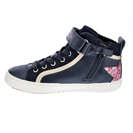 Zapatillas botas Geox zapatos Niña modelo Kalispera Negro 