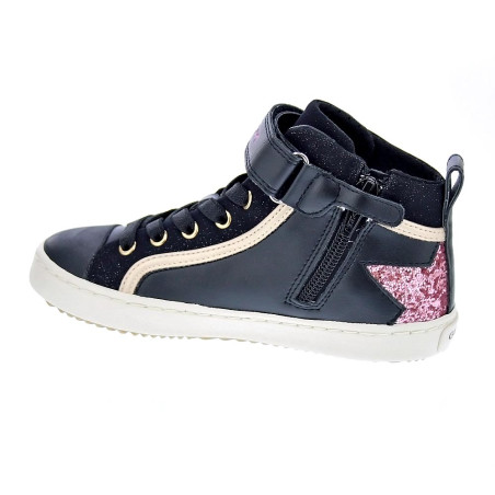 Zapatillas botas Geox zapatos Niña modelo Kalispera Negro 