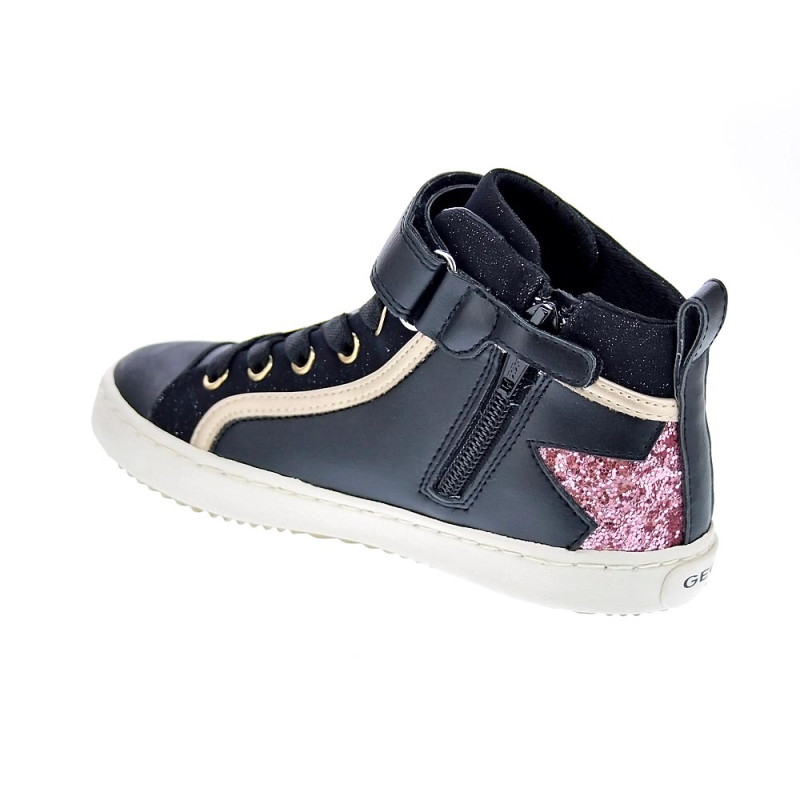 Zapatillas botas Geox zapatos Niña modelo Kalispera Negro 