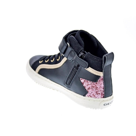 Zapatillas botas Geox zapatos Niña modelo Kalispera Negro 