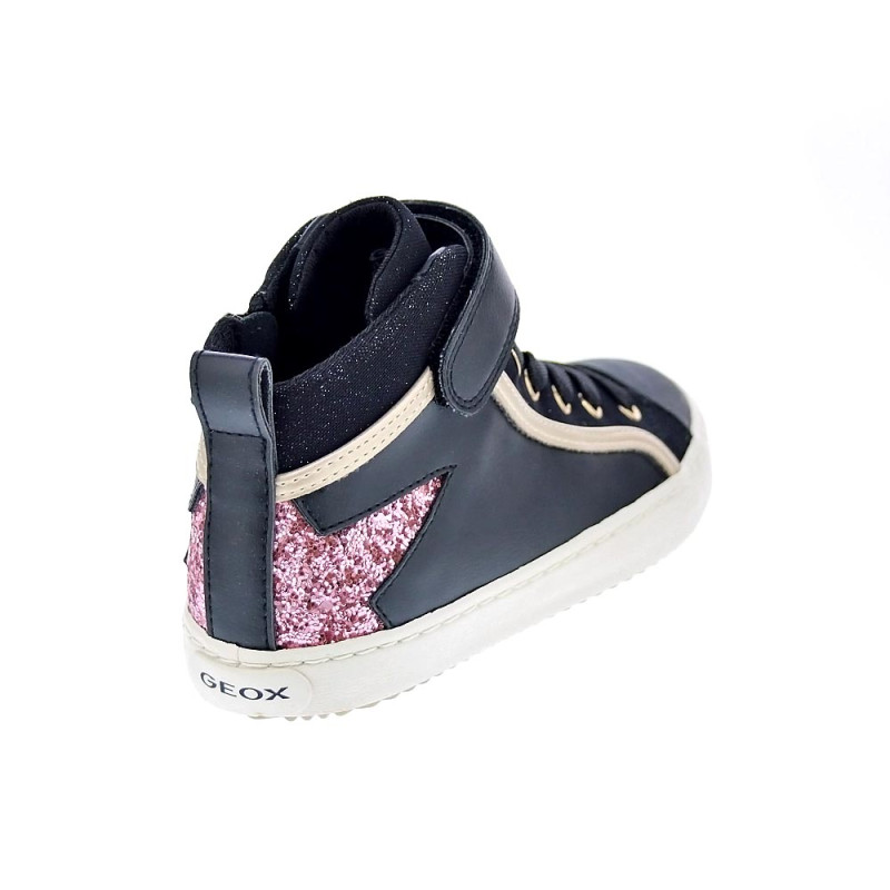 Zapatillas botas Geox zapatos Niña modelo Kalispera Negro 