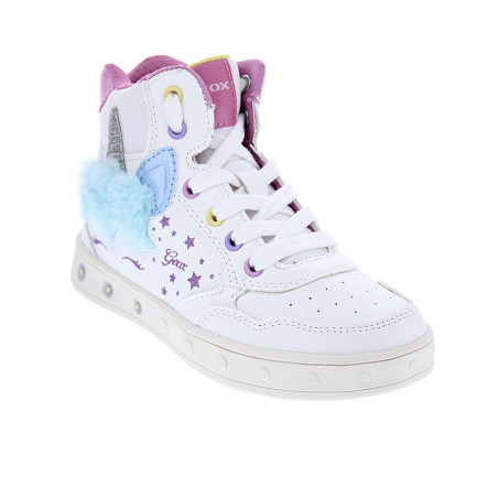 Zapatillas botas Geox zapatos Niña modelo Skylin Blanco 