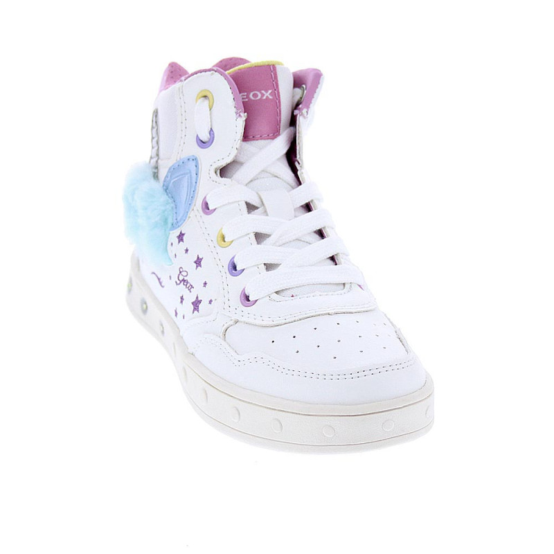 Zapatillas botas Geox zapatos Niña modelo Skylin Blanco 