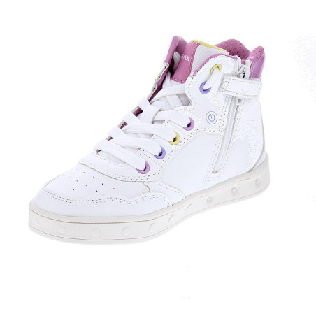 Zapatillas botas Geox zapatos Niña modelo Skylin Blanco 