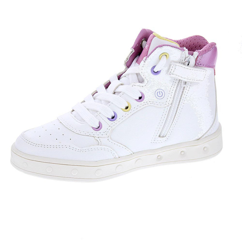 Zapatillas botas Geox zapatos Niña modelo Skylin Blanco 