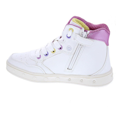 Zapatillas botas Geox zapatos Niña modelo Skylin Blanco 