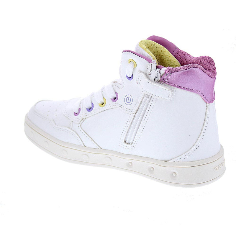 Zapatillas botas Geox zapatos Niña modelo Skylin Blanco 