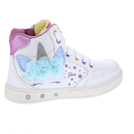 Zapatillas botas Geox zapatos Niña modelo Skylin Blanco 